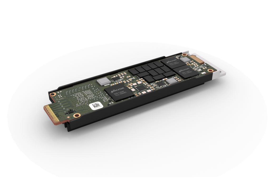 Micron 9550 E1.s Ssd Internal Components Right Isolated Product Image