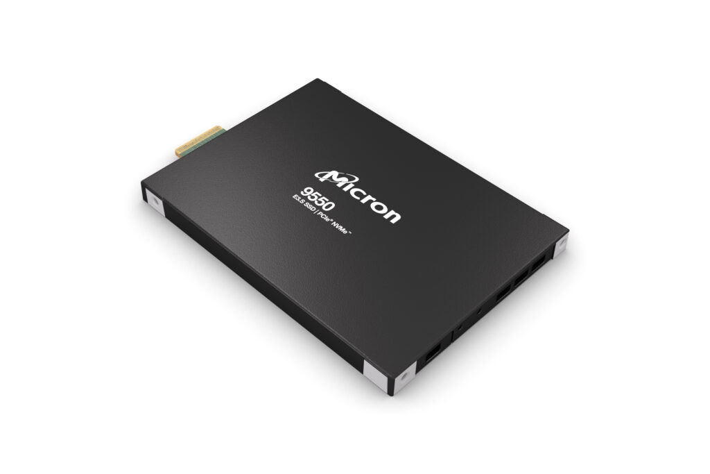 Micron 9550 E3.s Ssd Isolated Product Image